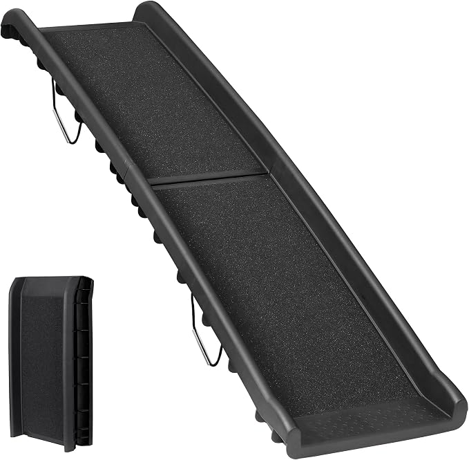 ZENY Dog Ramp for Car, 62inch Long Portable Dog Ramps for Large Dogs | with Non-Slip Surface Dog Car Ramp, Folding Dog Ramp for SUV & Truck