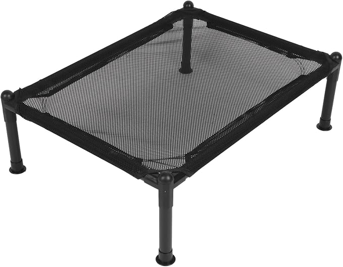 Elevated Dog Bed, Raised Dog Bed with Steel Frame and Breathable Mesh, All - Season Outdoor Dog Bed for Camping Park Backyard, Includes 4 Non - Slip Mats and Tube Covers (XL (40.9 X 25.2in))
