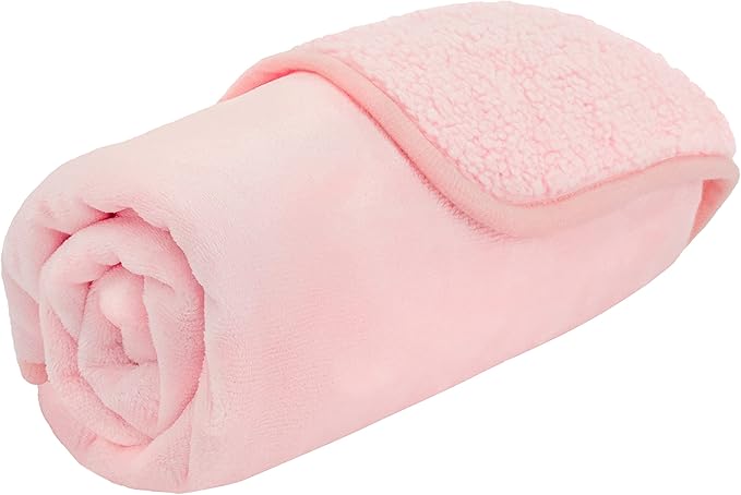 PetAmi Waterproof Dog Blanket for Small Medium Dogs, Pee Proof Pet Blanket for Couch Bed, Reversible Water Proof Blanket for Puppy Indoor Cat, Soft Dog Fleece Blankets Washable, 24x32 Pink