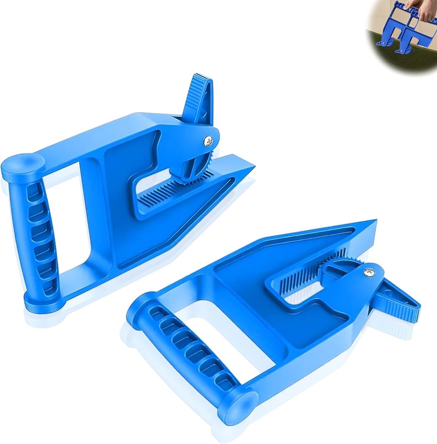 Stall Mat Gripper,2 PCS Heavy Duty Stall Mat Grippers,Mats Movers Tool,Stall Mats Handlers,Ergonomic Effortless Mat Puller for Horse Stalls,Gym,Barn,Home,Trailer Rubber Mats,Saves Your Back and Hands