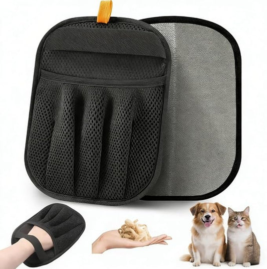 Sungbesi Upgraded Pet Hair Removal Glove,Reusable Pet Hair Removal Tool with Five Finger Static Electricity for Cats & Dogs, Effortlessly Remover Hair from Clothes, Sofa, Carpet, Bed, Car Seat, 2 Pcs
