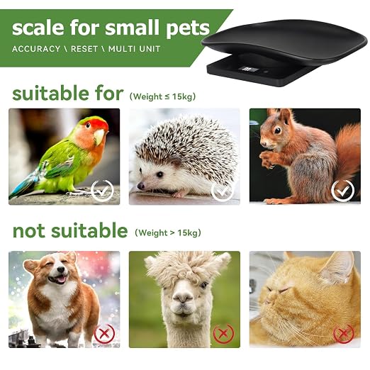 Digital Pet Scale,Puppy Scales for Weighing,Baby Scales for New Pets Only | Digital Small Animals Scales for Weighing,Whelping Supplies,Kitten Scale for Newborn Dog Cat Crawl Pet,Capacity up to 33 lb