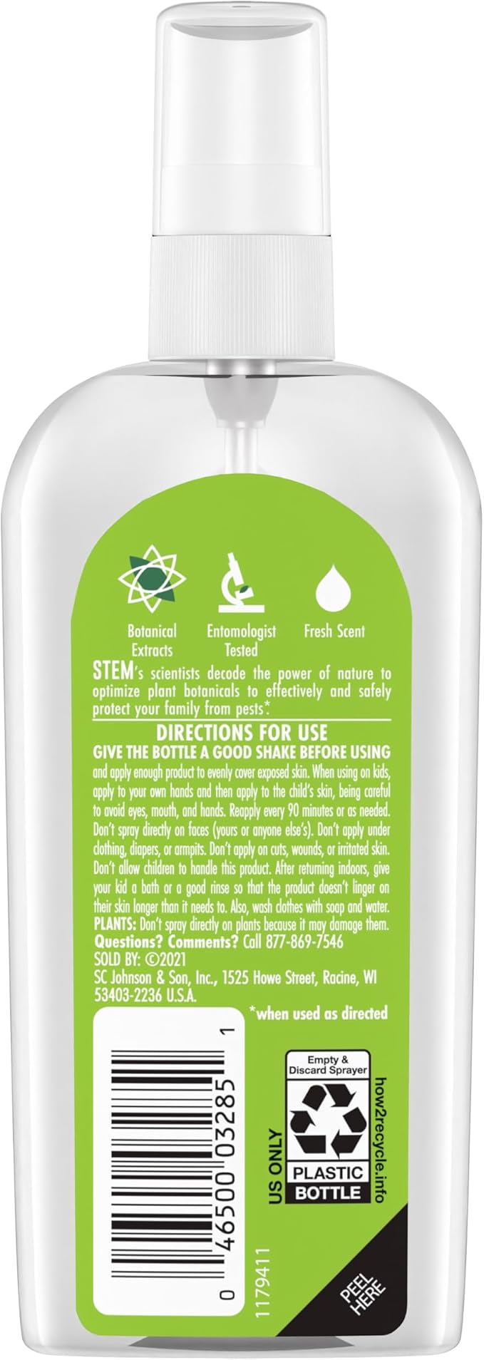 STEM for Mosquitoes: Mosquito Repellent Spray with Botanical Extracts; 4 fl. oz. (Pack of 3)