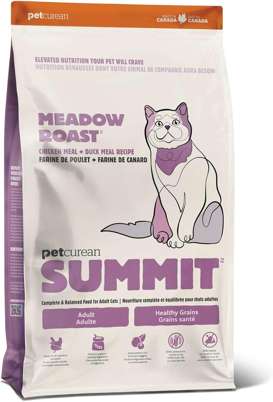 Meadow Roast, Dry Cat Food, Chicken Meal and Duck Meal Adult Recipe with Grains, 12 lb Bag