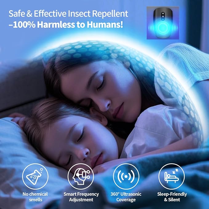 2026 Cvtayn Upgraded Ultrasonic Pest Repellent Indoor Repeller, Mouse Traps, Repellent Roach, Mouse, Bugs, Mosquito, Mice, Spider, Ant, Rodent Repellent Ultrasonic Plug in, 3 Mode Switching,6 Pack