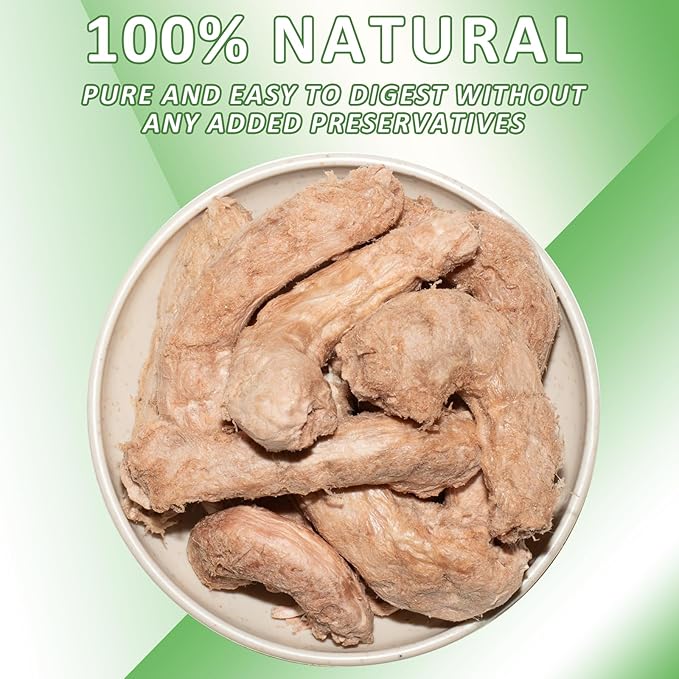 Freeze-Dried Raw Chicken Necks Dogs Treats- Single Ingredient High Protein Training Treats & Dental Chews - Grain Free, Gluten Free, 6.5 oz (Chicken Necks)