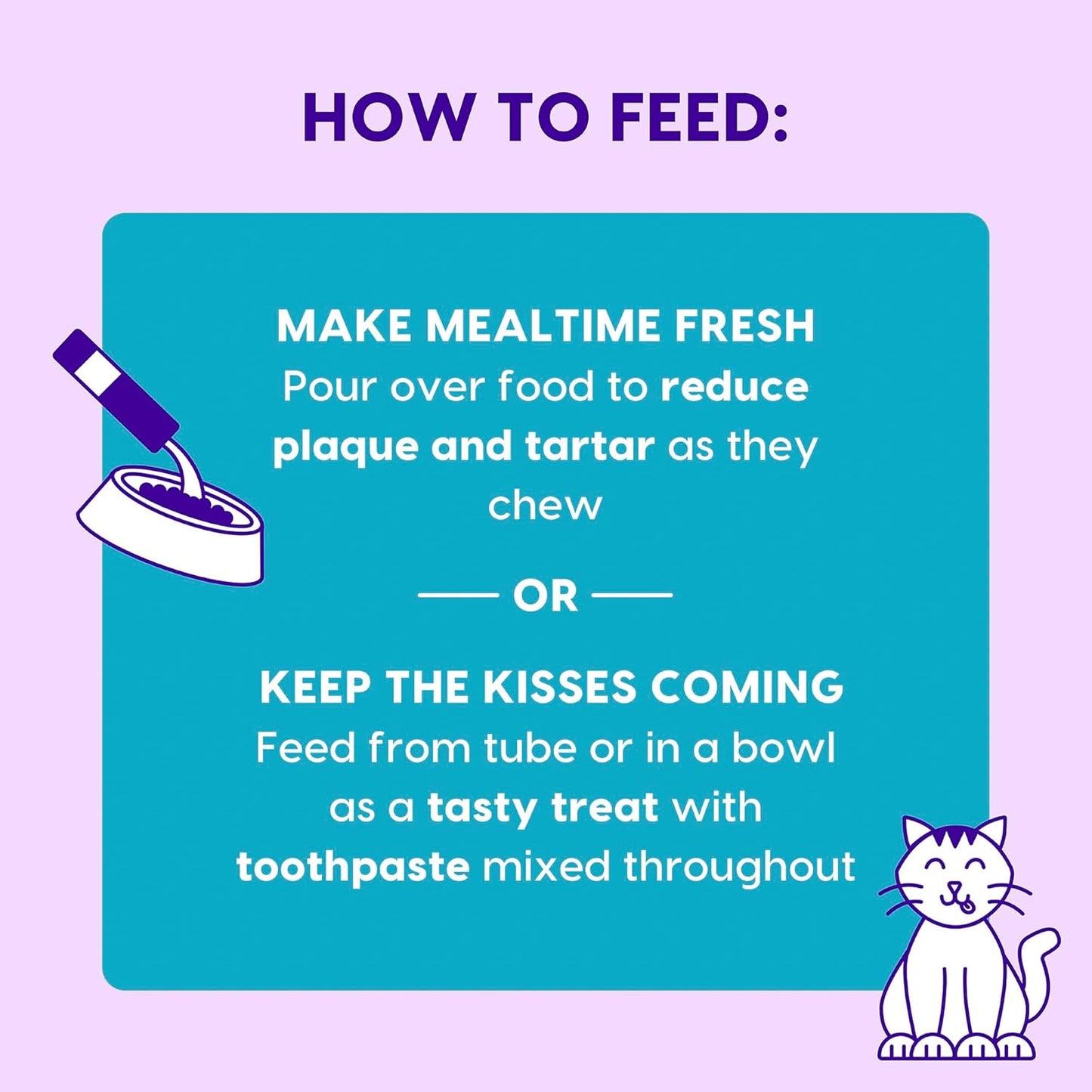 Ark Naturals Kiss Me-Ow Lickable Dental Cat Treats, Chicken Flavored, No Artificial Flavors, 2 Ounces (Pack of 6)