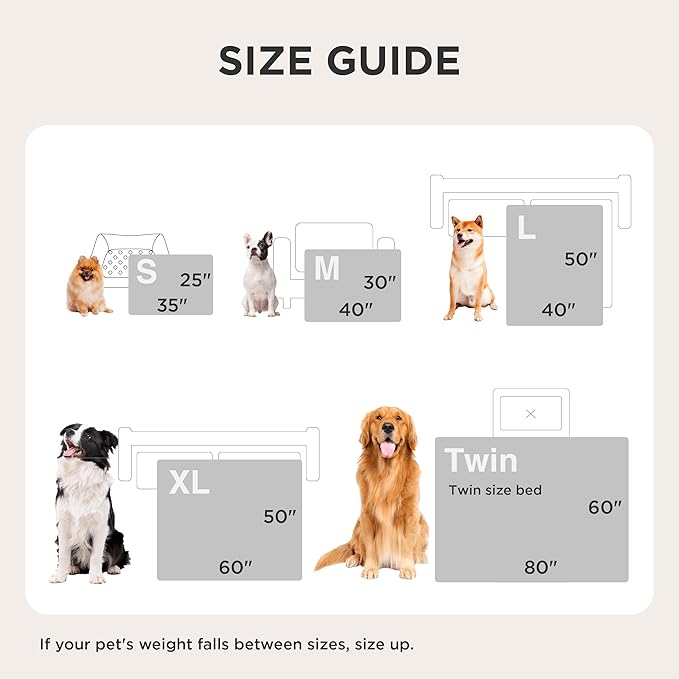 Bedsure Waterproof Dog Blankets for Large Dogs - Soft Print Sherpa Fleece Pet Cat Blanket Washable for Couch Bed Protection, Cozy Plush Reversible Throw Furniture Protector, 50"x60", Beige