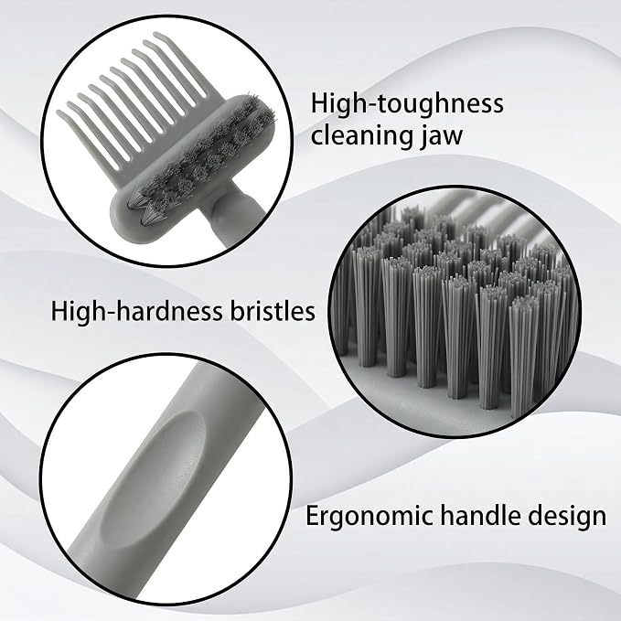 2-in-1 Hair Brush Cleaner and Remover Tool Comb Brush Cleaning Tool Comb | Portable Hairbrush Cleaning Tools Brush, for Removing Hair Dust Rak, For Women Home Travel Salon Use