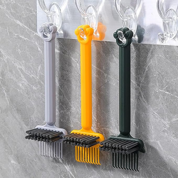 4pcs brush cleaning tools, comb cleaning brush cleaner, portable comb cleaner for men's and women's family travel salons to remove hair and dust (black, green, gray, yellow)
