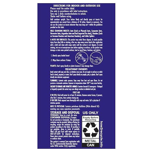 Stem Kills Ants, Roaches And Spiders: Plant-Based Active Ingredient Bug Spray, Botanical Insecticide For Indoor And Outdoor Use; 10 fl oz (Pack Of 1)