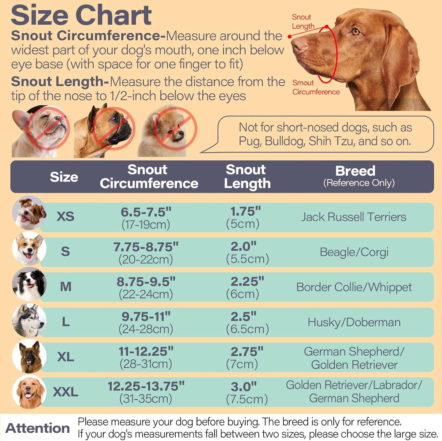 LUCKYPAW Dog Muzzle for Large Medium Small Dogs, Patented Mesh Muzzle to Prevent Biting Chewing Eating, Soft Mouth Guard with Front Opening Design for Drinking Panting(Black, S)