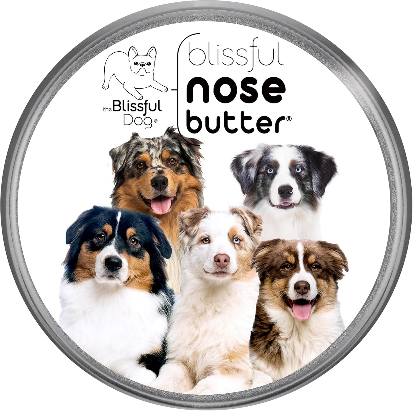 The Blissful Dog Australian Shepherd Unscented Nose Butter, 16oz