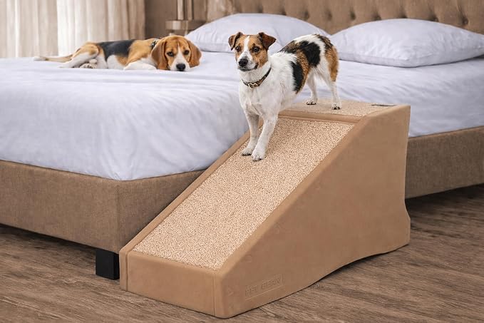 Pet Gear Stramp Stair and Ramp Combination for Dogs/Cats, Sand Dune | Easy Step, Lightweight/Portable, Sturdy, Easy Assembly (No Tools Required)