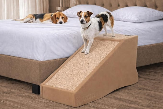 Pet Gear Stramp Stair and Ramp Combination for Dogs/Cats, Sand Dune | Easy Step, Lightweight/Portable, Sturdy, Easy Assembly (No Tools Required)