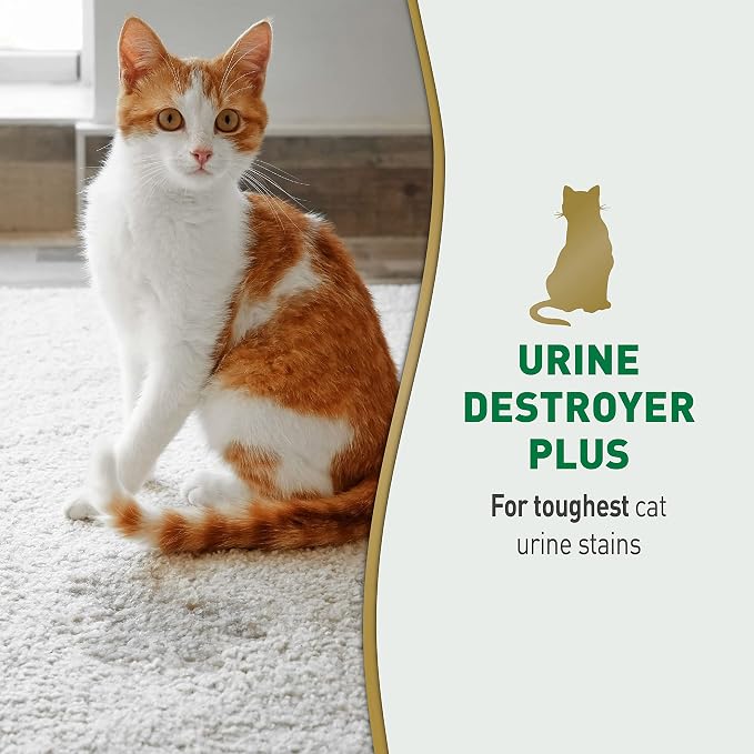 Nature's Miracle Cat Urine Destroyer Plus 1 gal and Advanced Cat Stain Eliminator Spray 32 fl oz