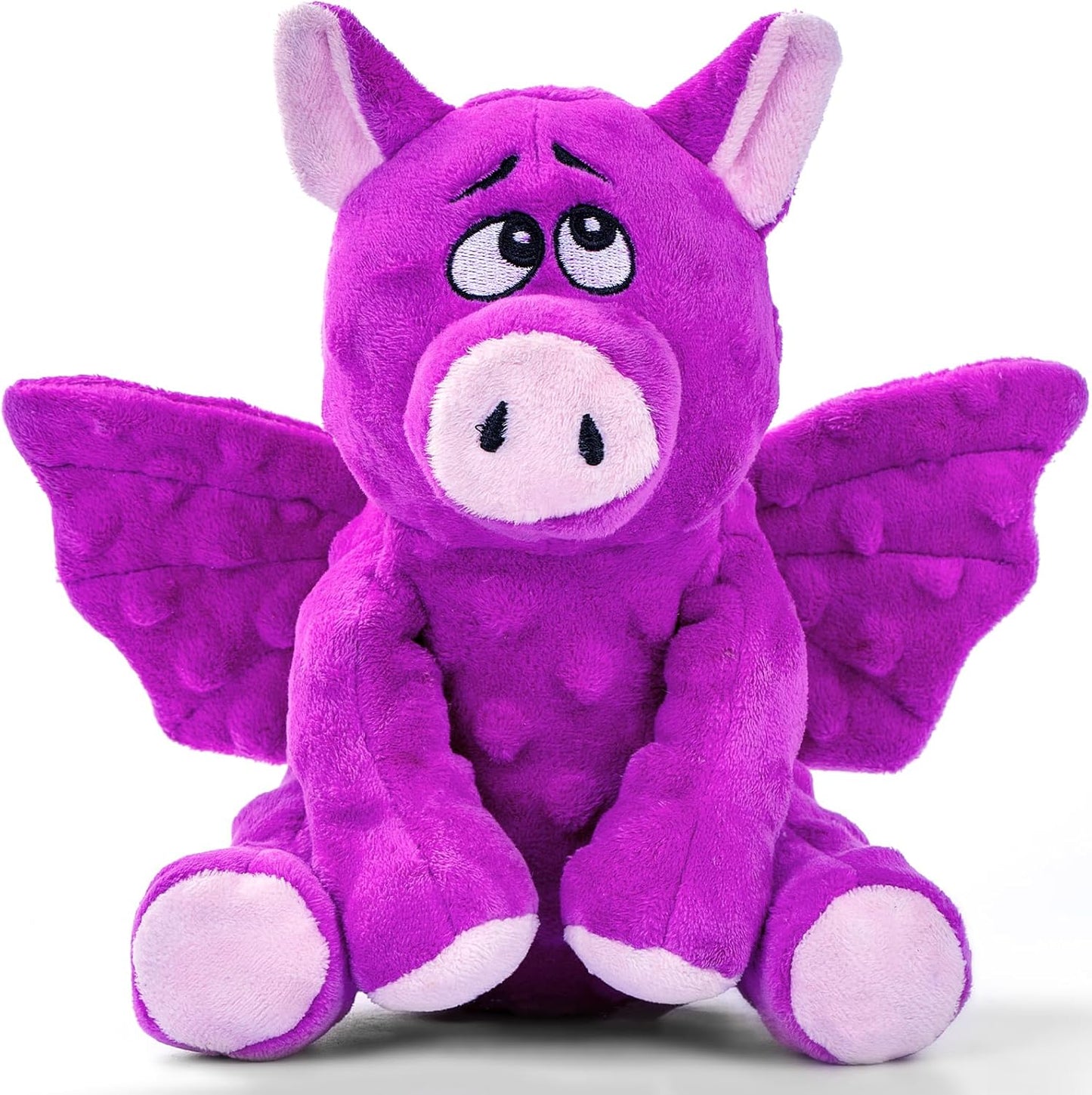 Large Squeaky Dog Toys, Plush Dog Toys with Crinkle Paper to Keep Them Busy, Stuffed Tough Chew Toys for Small Medium and Large Dogs