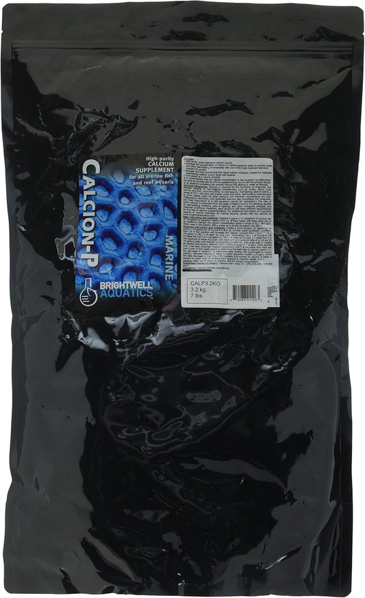 Brightwell Aquatics Calcion-P - Powdered Calcium Supplement for Marine Aquariums, 3.2kg