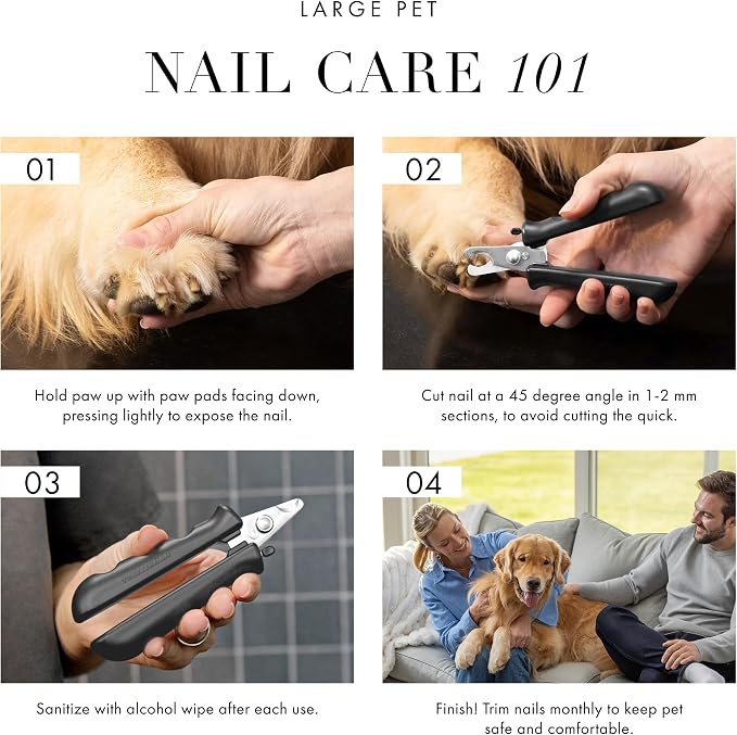 Tweezerman Large Nail Clippers for Pets - Manual Professional Nail Trimmer