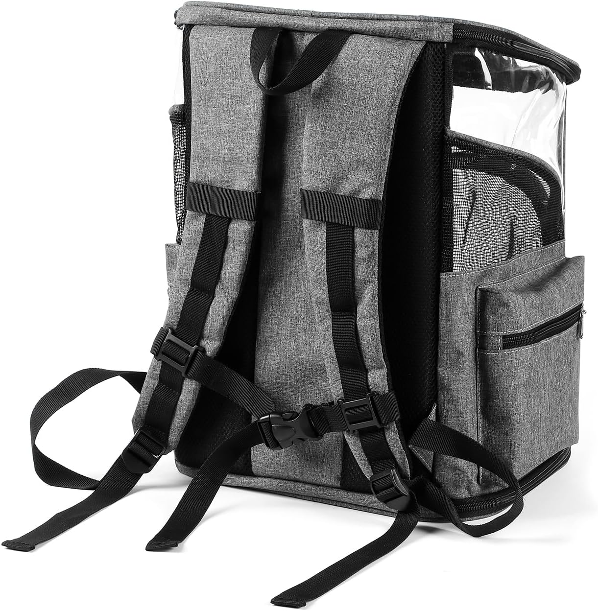 Cat Carriers Dog Carrier Pet for Small Medium Cats Dogs Puppies up to 25 Lbs, TSA Airline Approved Soft Sided, Collapsible Travel Puppy - Black Grey (M: 13" LX11.4 WX17.3 H, Pink)