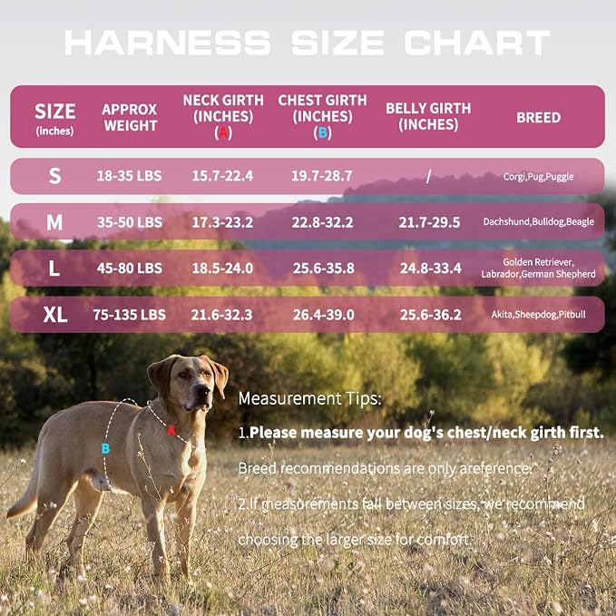 Dog Harness Medium Sized Dog, No Pull Dog Vest with Molle System | Tactical, Easy Control With Handle, Breathable Soft Padded, Adjustable, Reflective, No Choke for Walking, Pink Medium