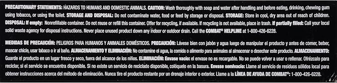Combat Max 12 Month Roach Killing Bait, Small Roach Bait Station, 18 Count, Child-Resistant, Fast-Acting Fipronil Cockroach Killer & Nest Destroyer, No Vapor, Fumes or Odor, Mess-Free