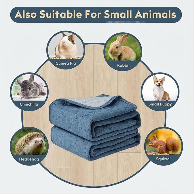 Washable Pee Pads for Dogs - 2 Pack Reusable Pee Pads，Waterproof Puppy Pads，Pet Training Pads，Super Absorbent with Dog Paw Shape Non-Slip Backing (Blue, 31" X 36" - 2 Pack)
