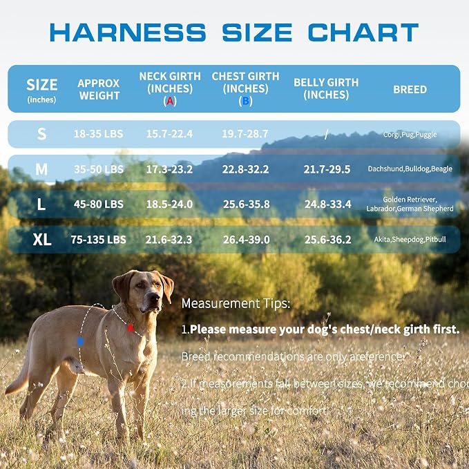 Dog Harness for Large Dogs Heavy Duty, No Pull Tactical Dog Harness with Molle System, Easy On and Off Service Dog Vest, Breathable Padded, Adjustable Reflective Pet Vest for Walking Hiking Training