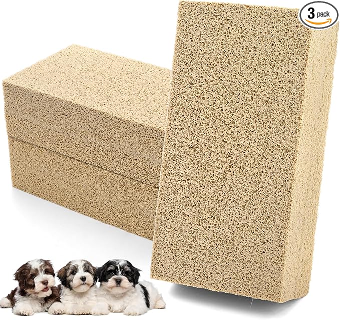 ZOOFOX 3 Pack Pet Hair Remover Sponge, Reusable Cat and Dog Hair Remover Tool, Effectively Removes Pet Hair, Lint and Dander from Furniture, Carpet, Bedding and Clothing