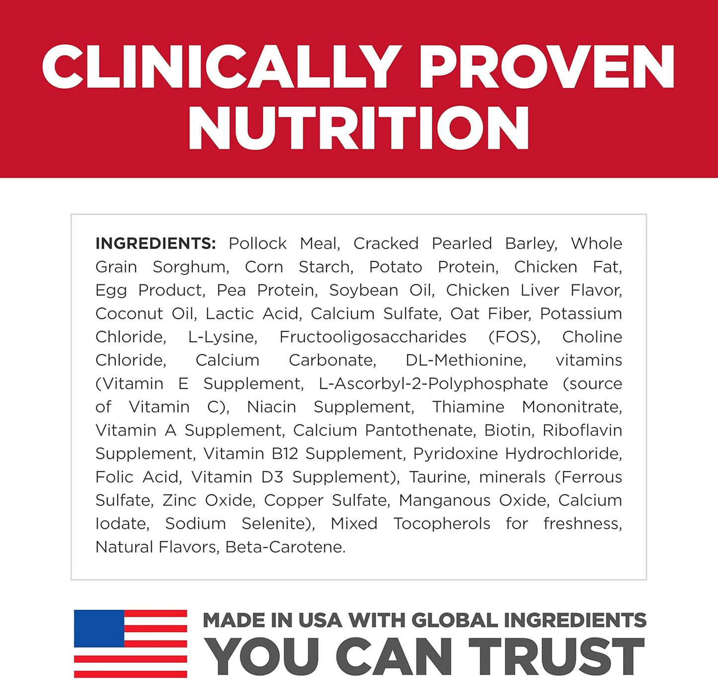 Hill's Science Diet Sensitive Stomach & Skin, Adult 1-6, Stomach & Skin Sensitivity Support, Dry Cat Food, Pollock & Barley, 3.5 lb Bag