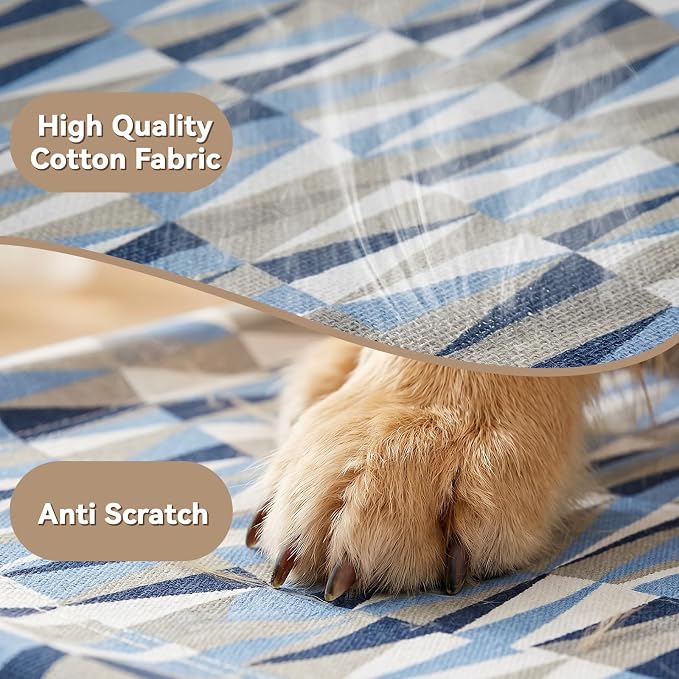 Raised Elevated Dog Bed, Lifted Cooling Stainless Steel Pet Dogs Cot, Small | Outdoor Dog Bed, Portable Dog Hammock for Patio Camping, Breathable, Off the Ground, No Slip Feet, 20"L x 20"W x 7"H