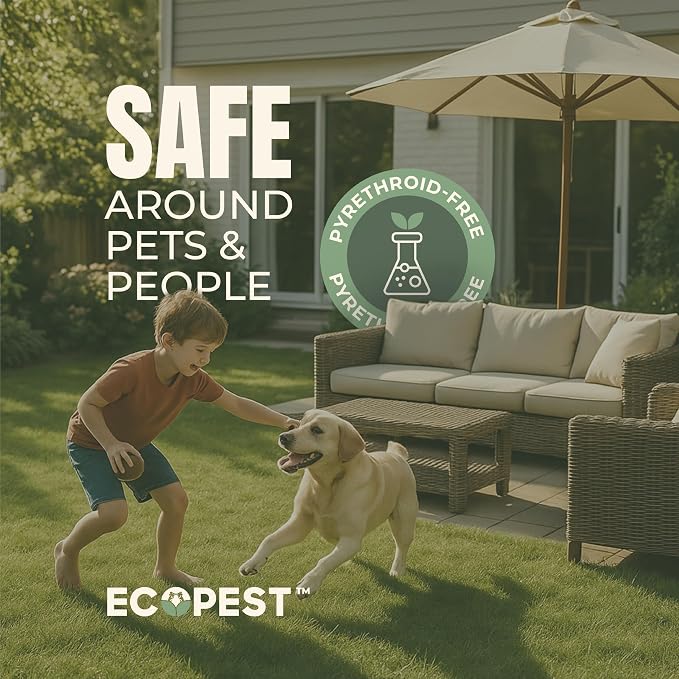 Mite Spray – Natural Killer for Dust, Bird, Spider & Other Mites | Bedding & Furniture-Safe | Treatment for Chickens, Poultry, Dogs, Cats, Reptiles & Other Pets | Indoor & Outdoor (1 Gallon)