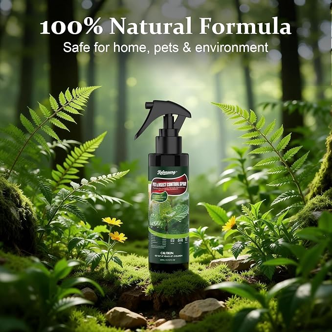 Peppermint Oil Spray for Rodents and Bugs,Indoor & Outdoor use | Natural Plant-Based Pest & Insect Repellent for Spider,Ant,Silverfish,Roach & More,Safe for Home,Pet & Family,10.15oz