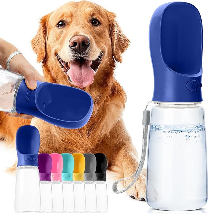 Mr. Pen- Portable Dog Water Bottle, 19 oz, Large | Leak Proof Puppy Water Dispenser with Drinking Feeder for Pets, Outdoor Walking, Hiking, Travel, Not Dishwasher Safe