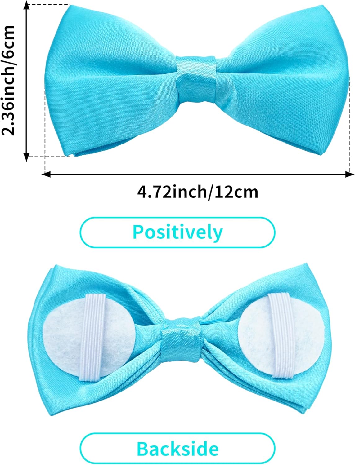 PET SHOW 12 Pack Plain Large Dogs Collar Embellishment Attachment Bow Ties for Medium Large Dogs Collar Charms Accessories Slides Bowties for Birthday Wedding Parties Assorted