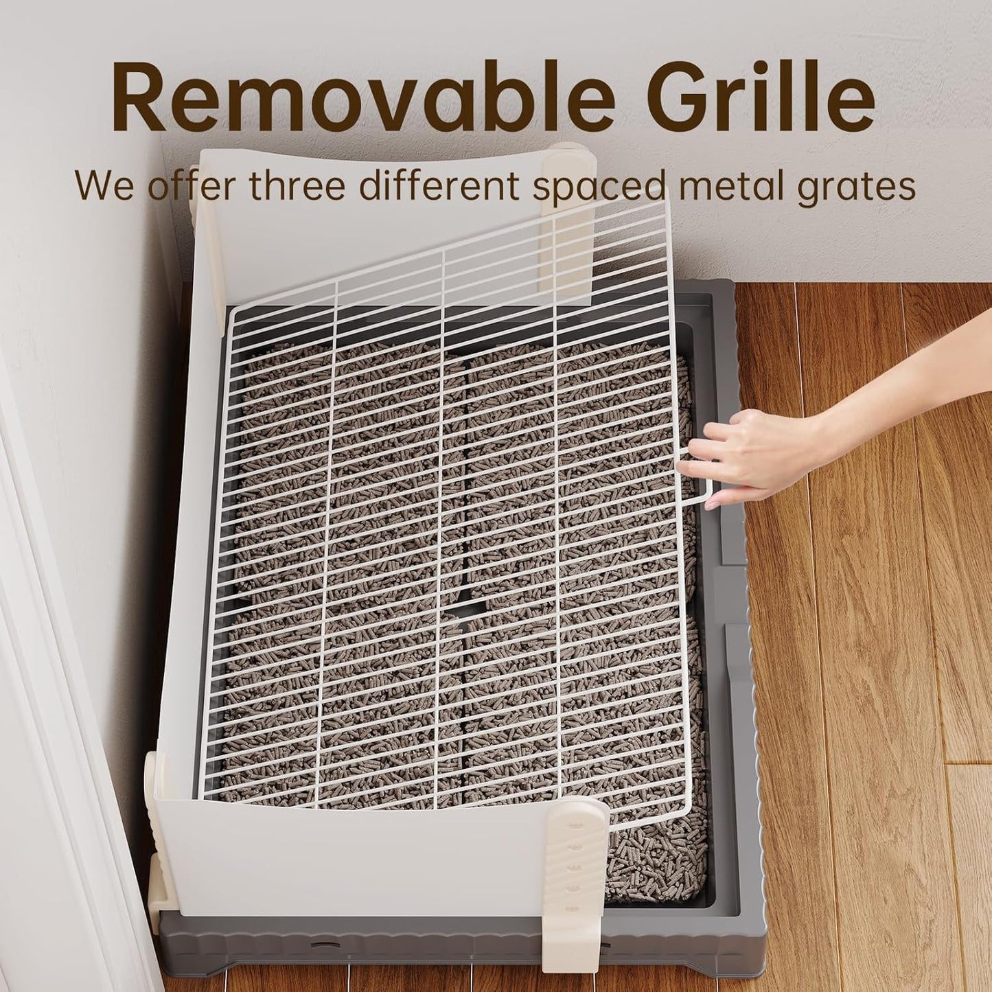 Oneluck Dog Litter Box with High Walls,30" x 22" Indoor Puppy Pee Pad Holder,Protection Wall Every Side for No Leak, Spill, Accident,Ideal for Medium Dog