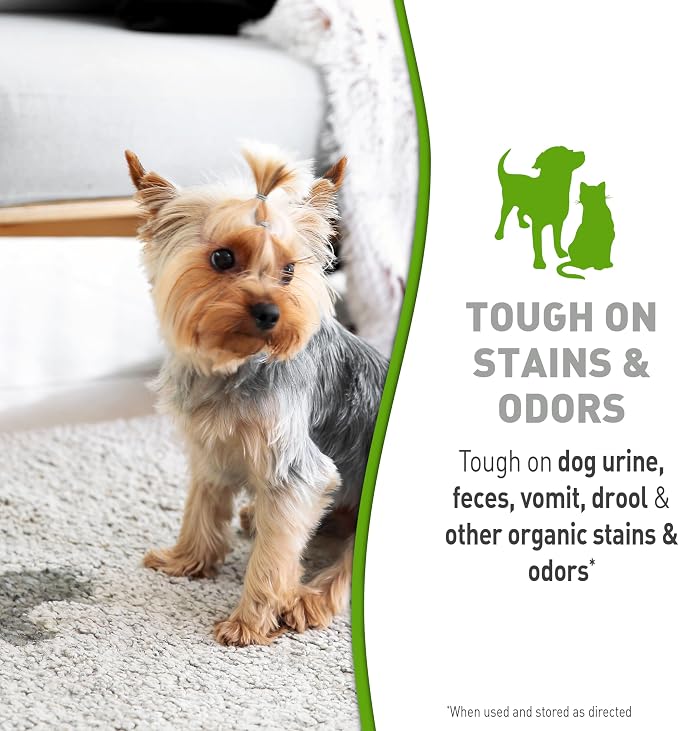Simply Nature’s Miracle Pet Stain & Odor Remover, 10 Ounces, Bio-Enzymatic Formula With Odor-Neutralizing Technology