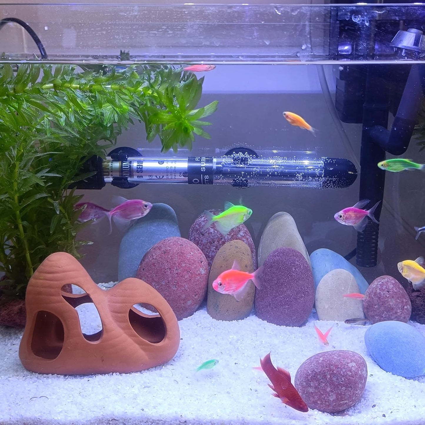 5 lbs Aquarium White Sand, 0.8-2 mm Mini Aquarium Gravel. Coarse Sand for Fish Tank, Paintings, Succulent Plants Potted, Fire Pits, Candle, Vase Filler and Crafts