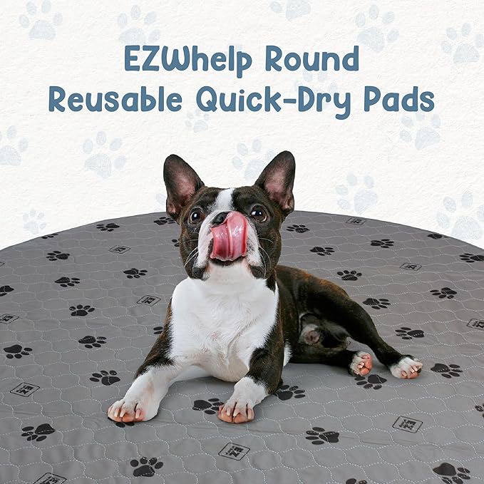 EZwhelp Pack of 2 Reusable Dog Pee Pad, Washable Slip-Resistant Waterproof Mat, 60 Inches