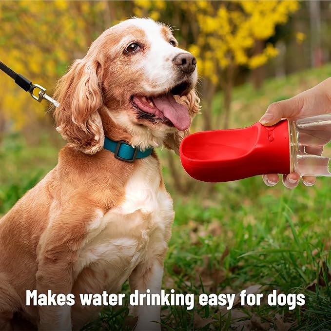 Mr. Pen- Portable Dog Water Bottle, 19 oz, Large | Leak Proof Puppy Water Dispenser with Drinking Feeder for Pets, Outdoor Walking, Hiking, Travel, Not Dishwasher Safe