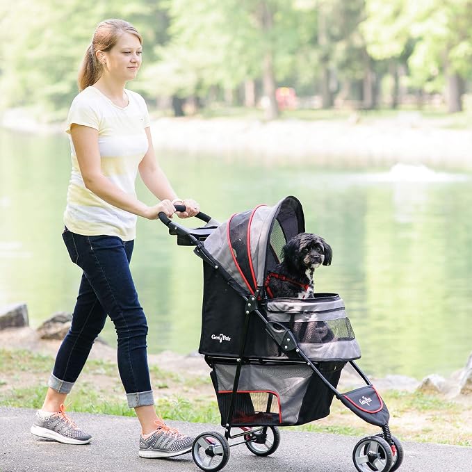 Gen7Pets Regal Plus Dog Stroller - Gray Shadow Pet Stroller