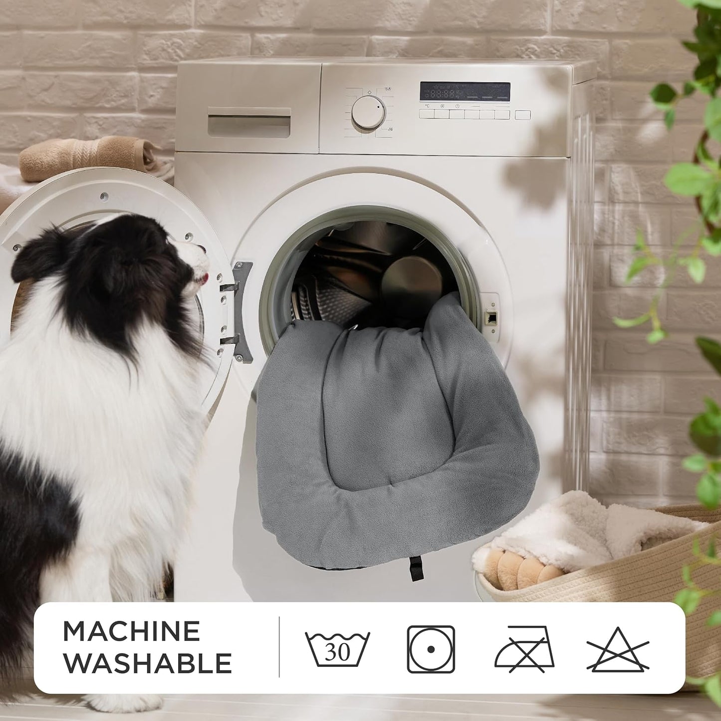 Bedsure Washable Dog Crate Pad for Medium Dogs, Anti-Slip Puppy Kennel Dog Bed for Crate - Ultra Soft Fleece Flat Thin Pet Mat (Not Chew Proof), Light Grey 29"x21"