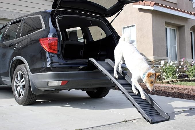 MaxWorks 50524 61" Portable Folding Pet Ramp, Black (Pack of 2)
