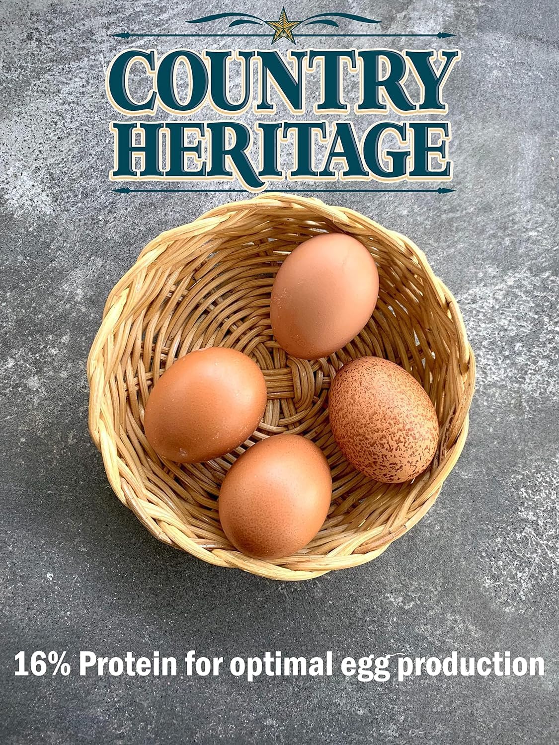 Country Heritage Chicken Layer Crumble 16% Protein Feed for Egg Layers 50 Pounds