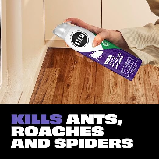 Stem Kills Ants, Roaches And Spiders: Plant-Based Active Ingredient Bug Spray, Botanical Insecticide For Indoor And Outdoor Use; 10 fl oz (Pack Of 1)