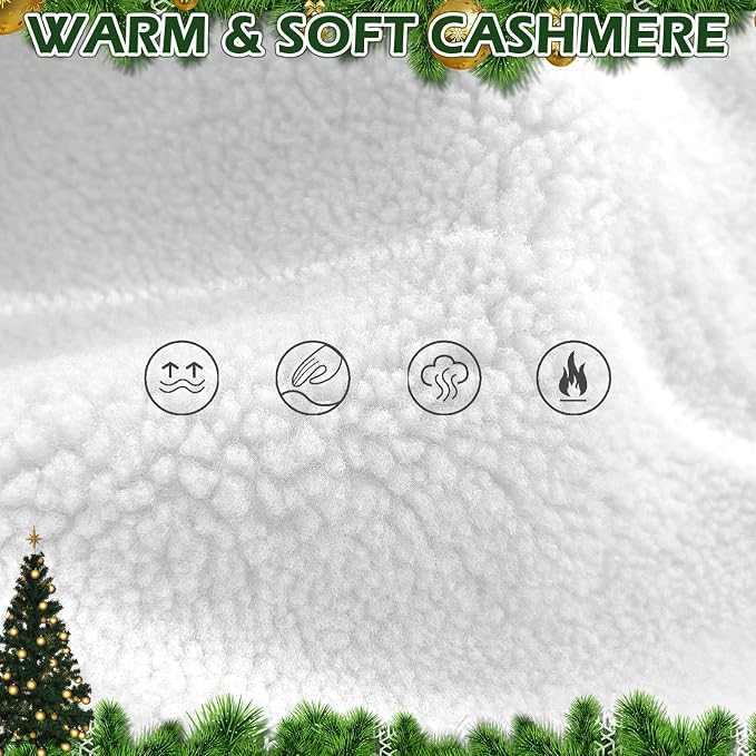 EXPAWLORER Christmas Anti-Slip Soft Dog Socks for Hardwood Floor,Warm Dog Shoes,Paw Protectors for Cold Pavement,Prevent Licking,Traction Control for Small Medium Large Senior Dogs