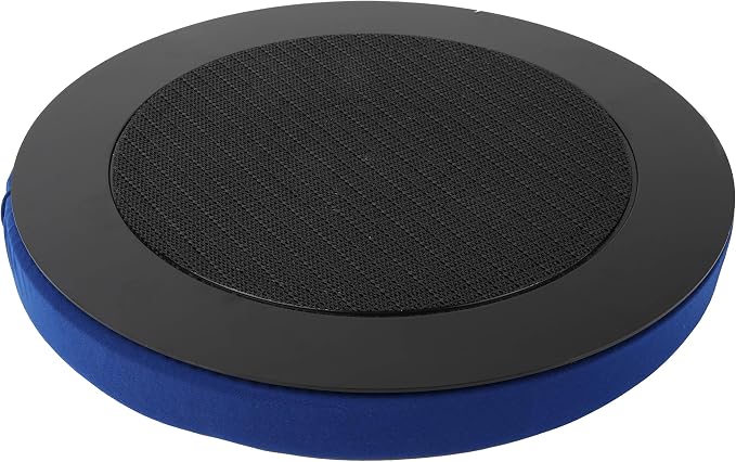 Trenton Gifts Portable Swivel Seat Cushion, 360 Degree Rotation, Up to 300 Lbs Capacity, Polyester, Blue