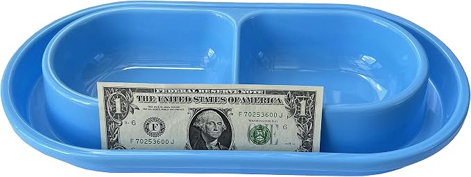 Ant Proof Cat Dish 32 Oz Pet Food Water Bowl for Dogs Cats Grey, M | Ant Proof Food Bowl, No Spill Dish, Outdoor Feeding, Deep Wide Water Moat, Ants Barrier Blocks Insects, Lightweight Plastic