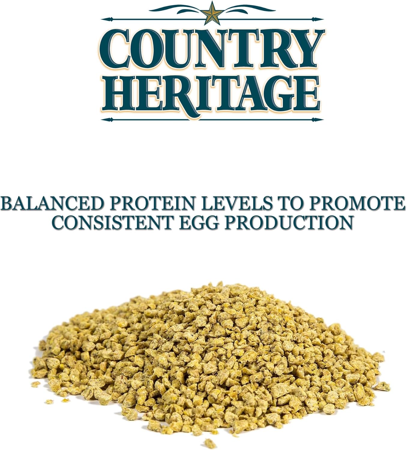 Country Heritage Chicken Layer Crumble 16% Protein Feed for Egg Layers 50 Pounds