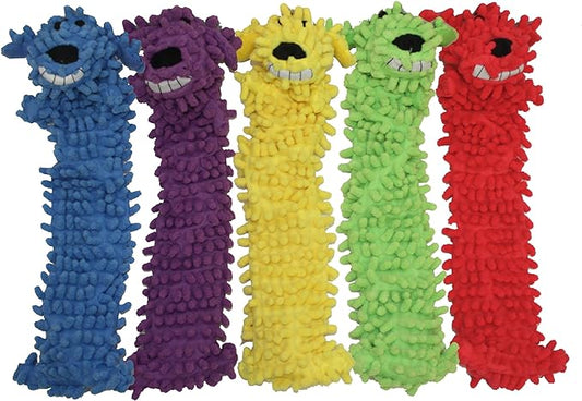 Multipet's 18-Inch Floppy Loofa Light Weight No Stuffing Dog Toys, Assorted Colors